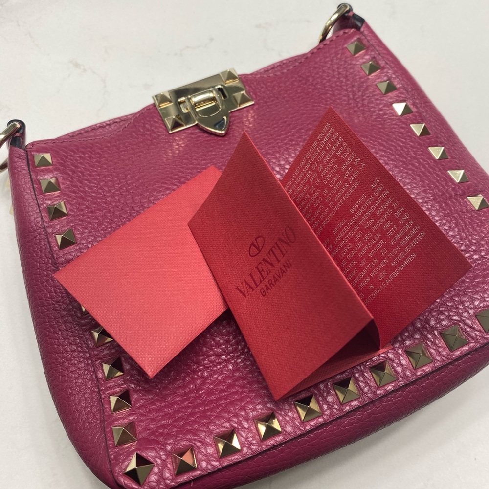 GRAD GIFT!! Valentino Rockstud Flip Lock Messenger Bag - Mini